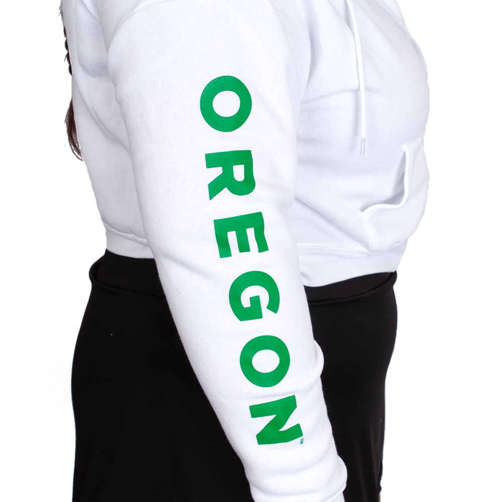 Interlocking UO, Zoozatz, White, Hoodie, Polyester Blend, Women, Cotton fleece, Sweatshirt, Full zip, 796962